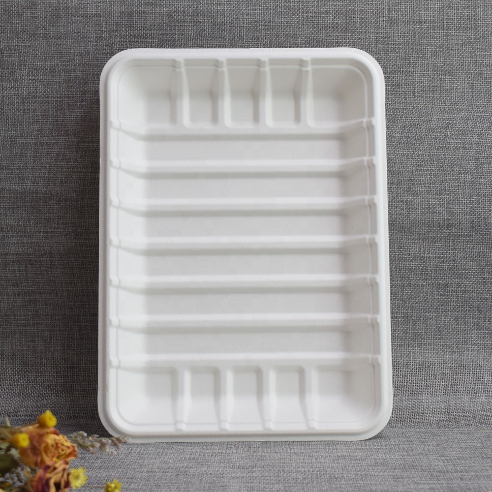 Small/Large Meat Trays Biodegradable Fruits and Vegetable Food Tray