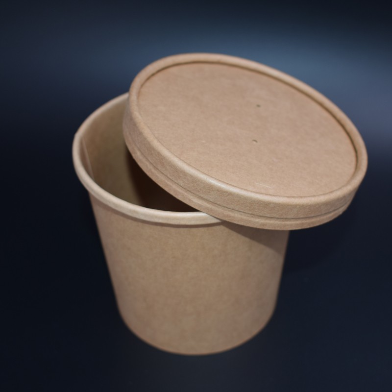 Disposable Heavy Duty Kraft Paper Soup Containers Factory - China