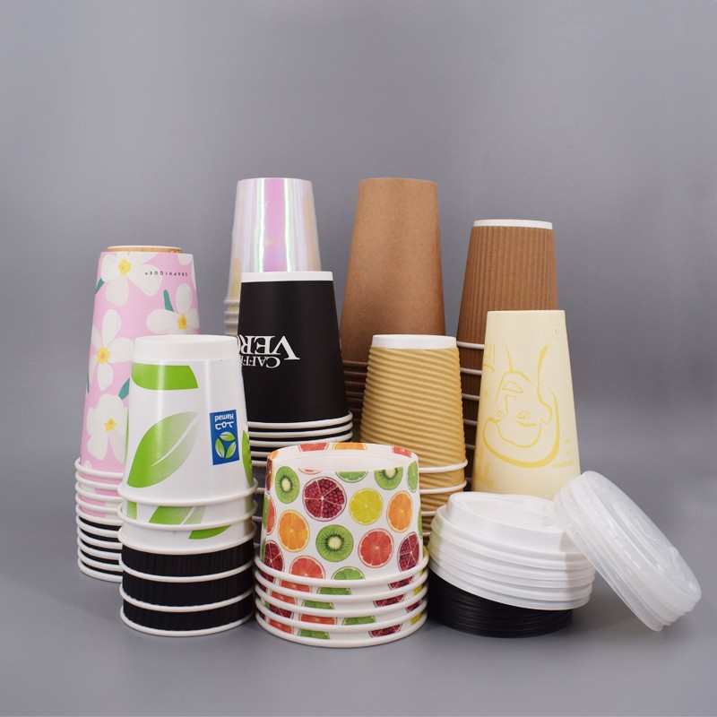 Good Price Compostable Biodegradable Corrugated 16oz Paper Cup For Disposable Use