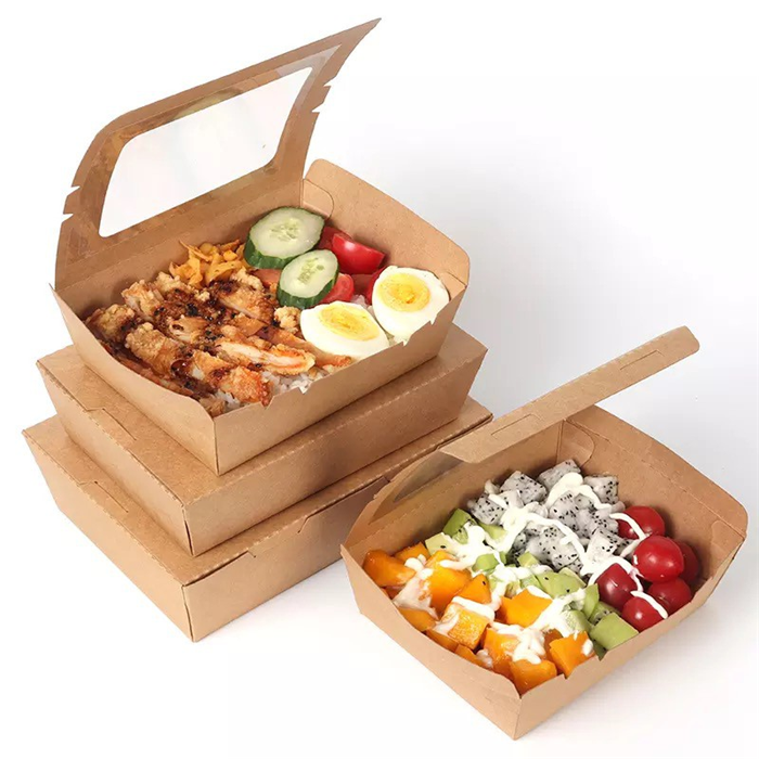 Clear Lid Paper Food Container