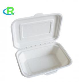 600ml Sugarcane Tableware Food Container Takeaway Biodegradable Fast Food Box