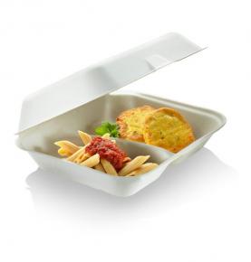 8/9inch Compartment Biodegradable Sugarcane Bagasse Fast Food box