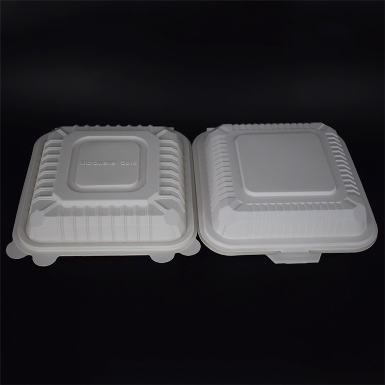 Eco-friendly 9 inch Plastic Cornstarch Bento Box