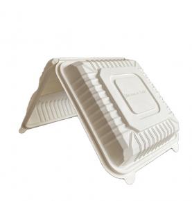 Eco-friendly 9 inch Plastic Cornstarch Bento Box