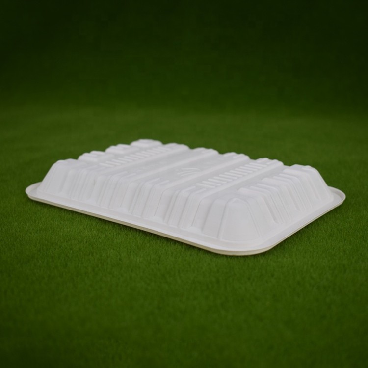 Perfect Size For Hot Fried Food Biodegradable Disposable Corn Starch Tray