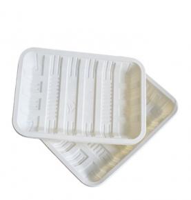 Perfect Size For Hot Fried Food Biodegradable Disposable Corn Starch Tray