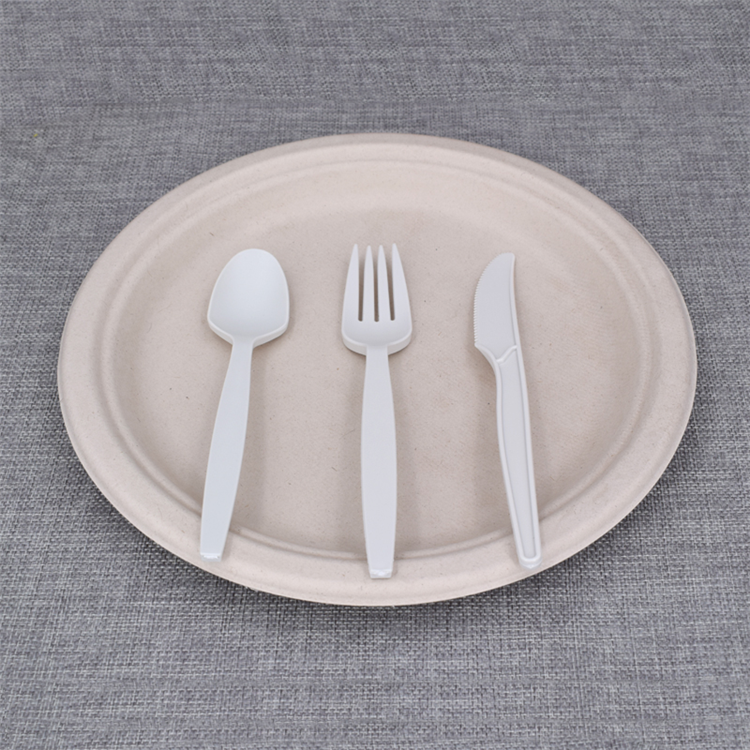 Eco-friendly Disposable Biodegradable composble cutlery Sets Cornstarch Knife