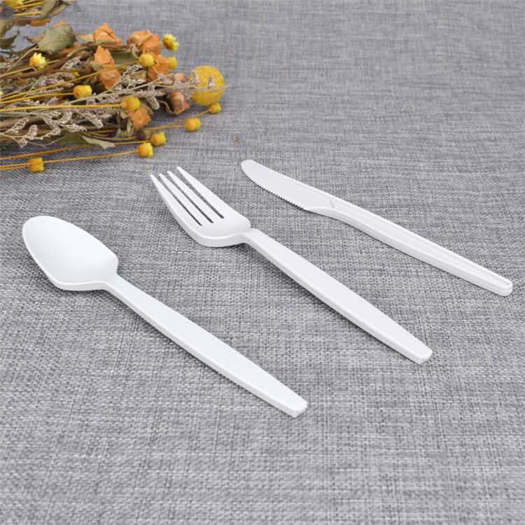 Eco-friendly Disposable Biodegradable composble cutlery Sets Cornstarch Knife