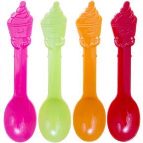 Ice Cream Colorful Spoon Biodegradable Corn Starch Cutlery