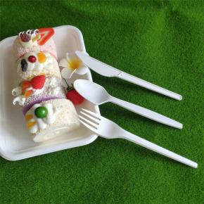 6inch Disposable Corn Starch Flatware Sets