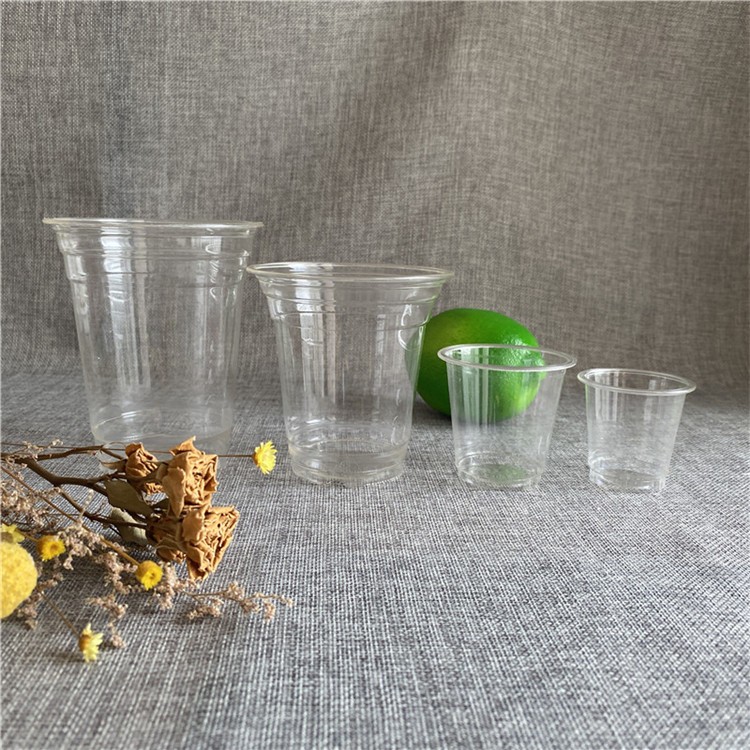 Eco-friendly 12oz PLA Clear Drinking Cup With Full Size