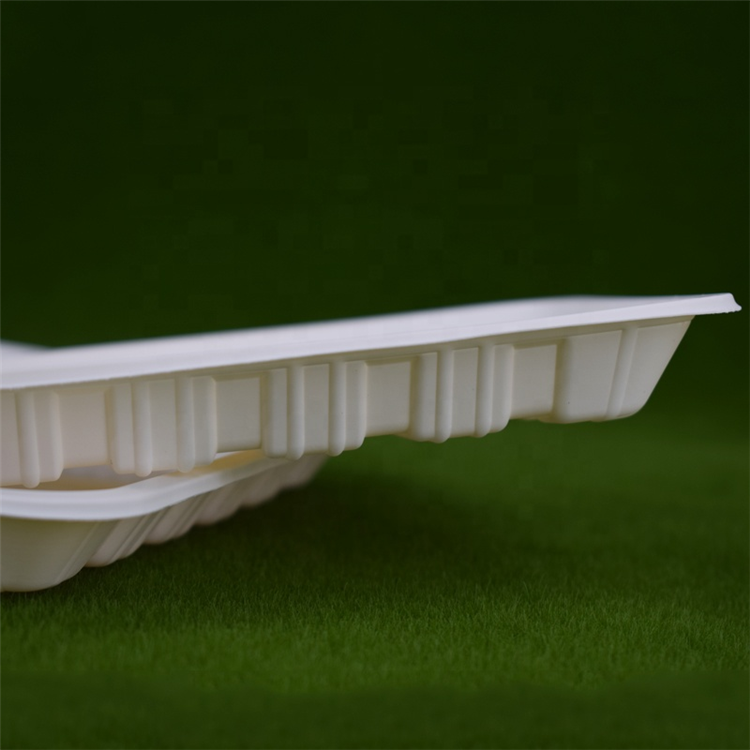 Compostable Food Container Disposable Packaging Cornstarch Trays