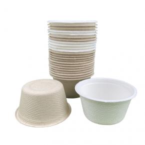 Small Capacity 60ml Compostable Cups Restaurant Use