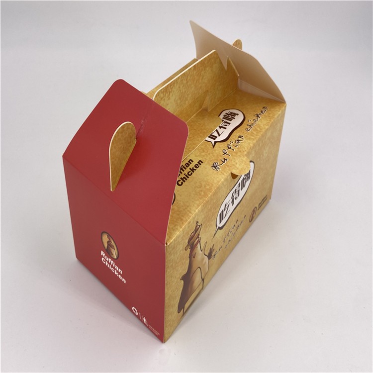 Kraft Paper Chicken wrap box for delivery food