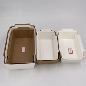 Kraft paper cake container Spaghetti paper tray