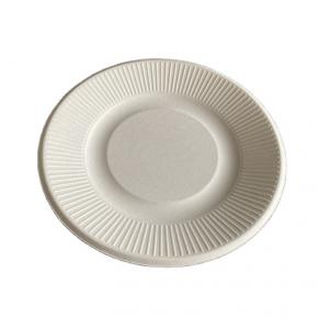 6inch disposable ribbled plate with pattern