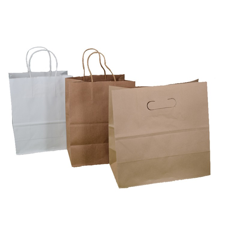 Good Price Biodegradable And Durable Kraft Paper Bag For Shopping Use