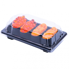 Good Price Plastic Food Container sushi tray with lid Fast Food Takeaway Box