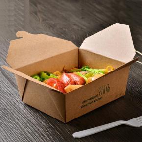 Kraft paper fast food container