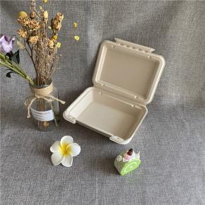 Bagasse clamshell box