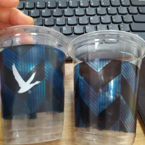 Full printing on PLA cup