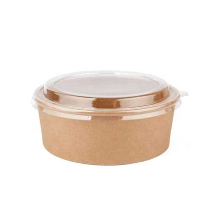 Wholesale paper food bowl with paper lid 