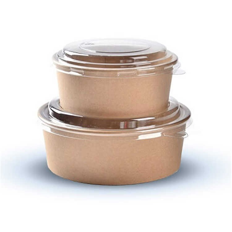 Wholesale paper food bowl with paper lid 