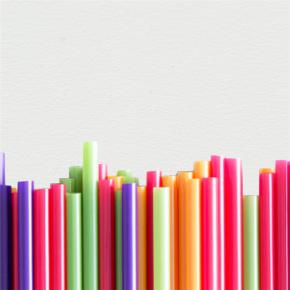 Colorful PLA Drinking Straws Different Sizes Biodegrdable