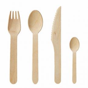 Wooden Knife Fork and Spoon