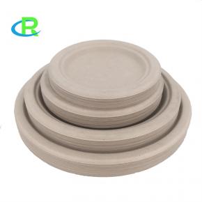 Round Biodegradable Sugarcane Bagasse Plates