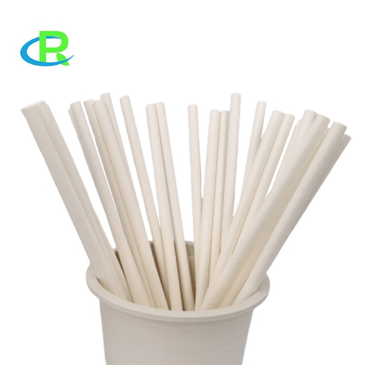 200mm Length 100% Compostable Food Grade Paper Straw For Party Use