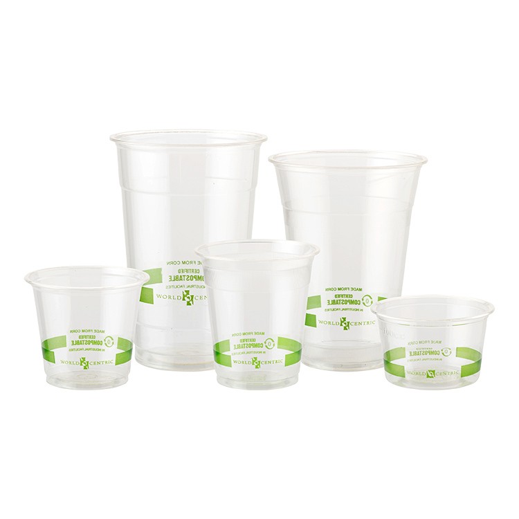 4 oz Jaya Compostable Clear PLA Portion Cup - 1000 ct