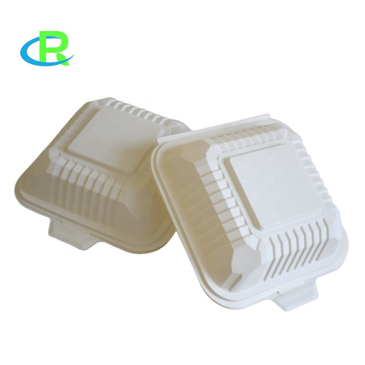 Good Price 6 Inch Biodegradable Corn Starch Food Container Take Away Box For Disposable Use