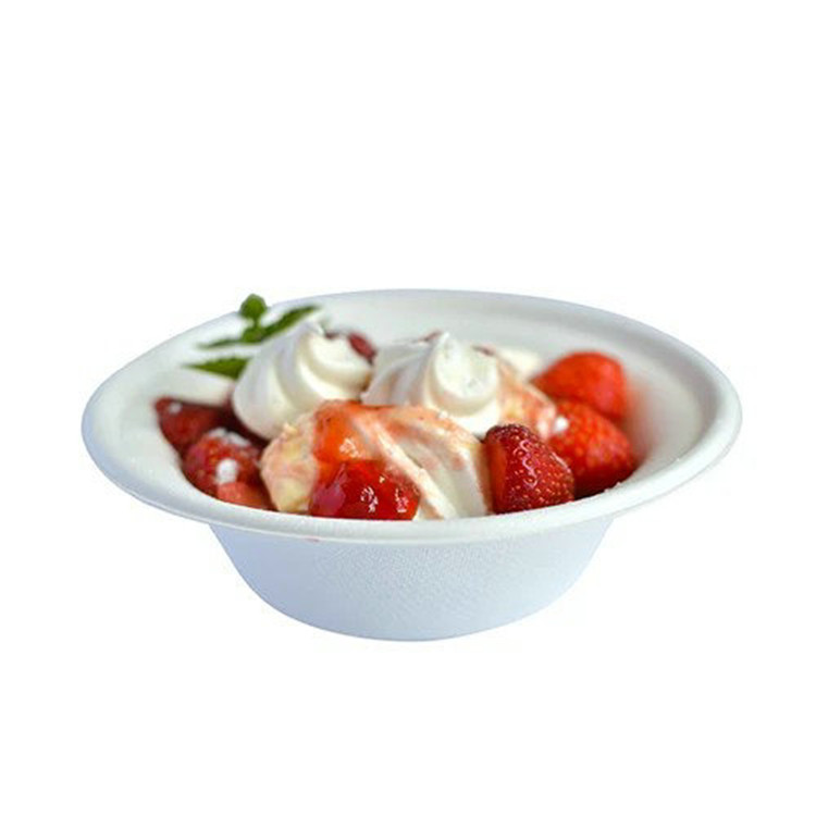 16oz Eco friendly disposable biodegradable sugarcane bagasse food bowls