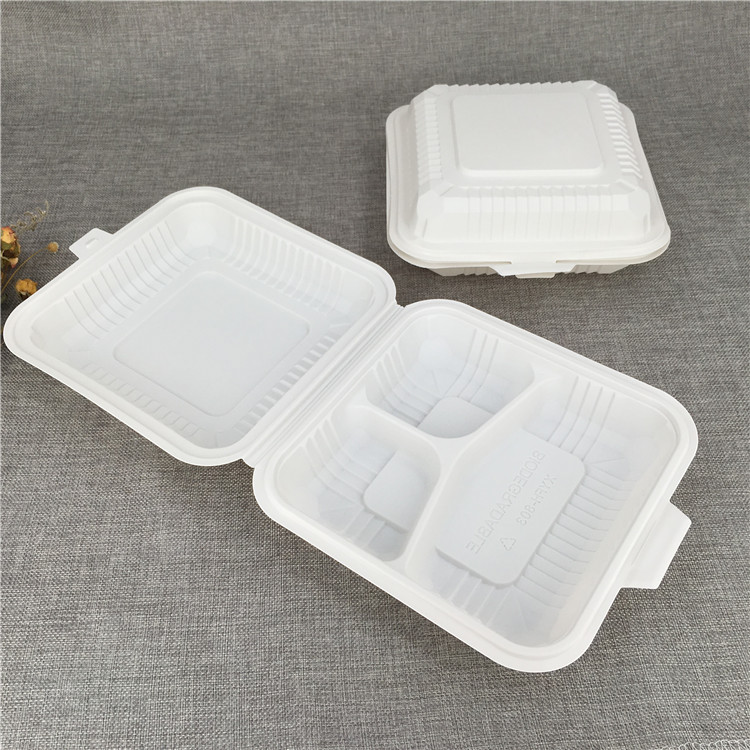 Cornstarch 9 inch 3 Compartment Food Packaging