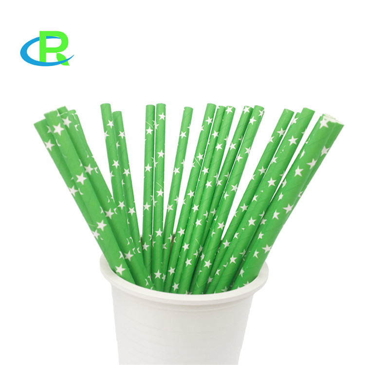 Colorful 6mm Diameter Top Quality Food Grade Paper Straw For Drink