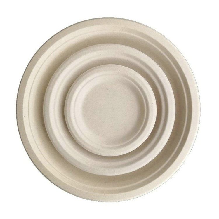 Festival Dessert Plates 6inch Sugarcane Christmas Dishes