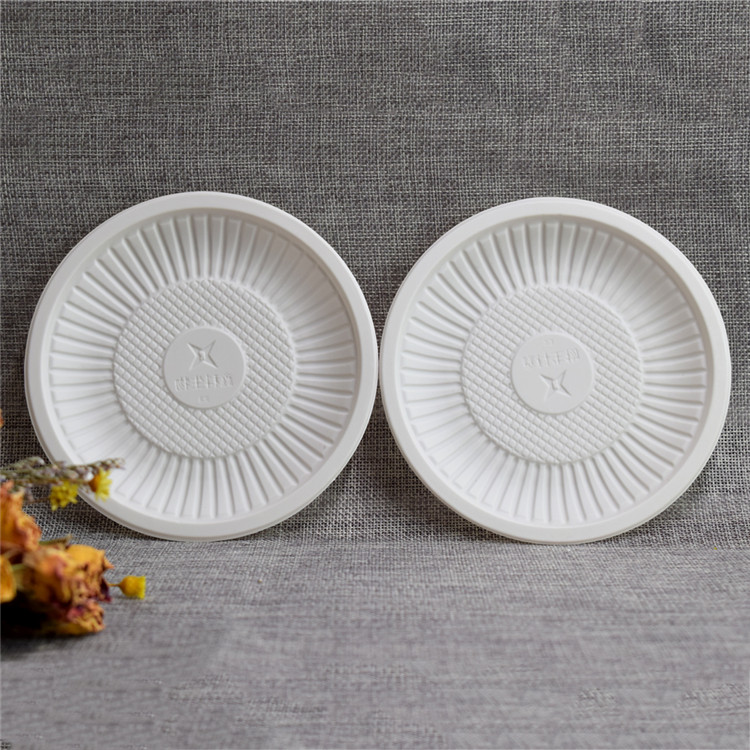 Round 5 inch Oilproof Corn Starch Fancy Plates