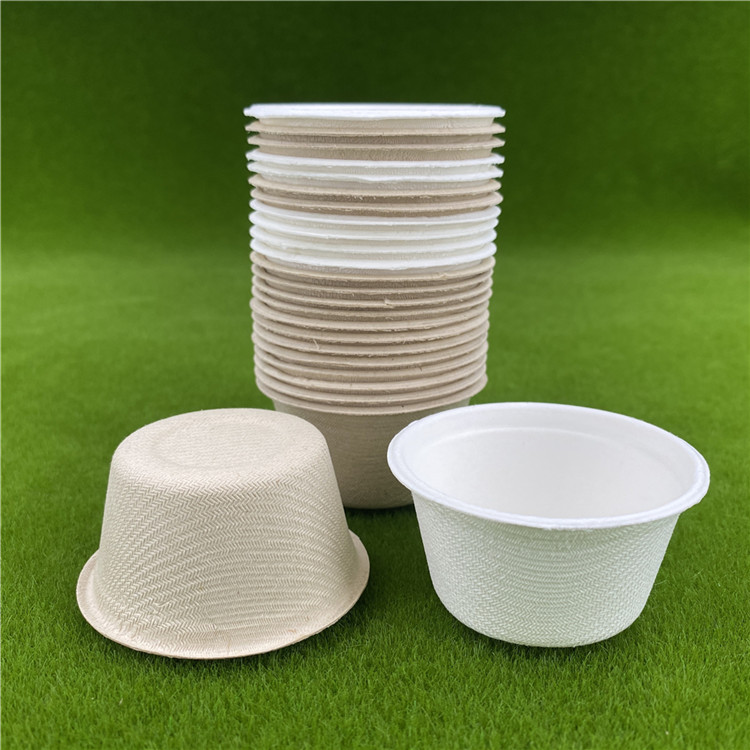 Small Capacity 60ml Compostable Cups Restaurant Use