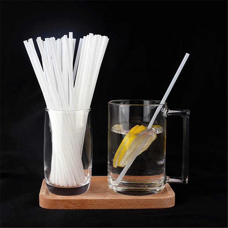 PLA Corn Starch Straws 6x200mm Biodegradable Drinking Straws