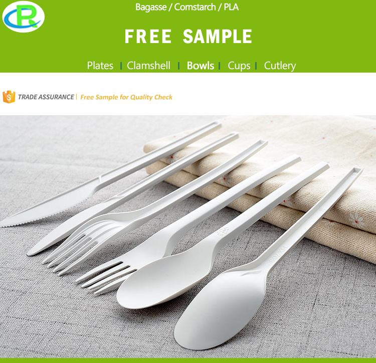 Factory High Quality Disposable Biodegradable Cornstarch Dessert Spoon